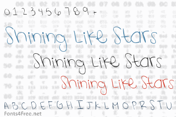 Shining Like Stars Font