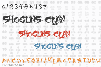 Shoguns Clan Font