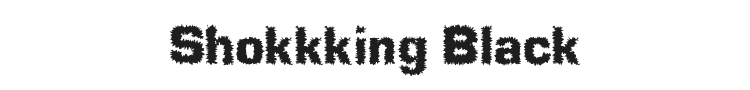 Shokkking Black Font Preview