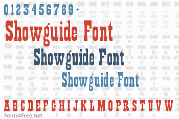 Showguide Font