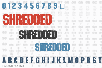 Shredded Font