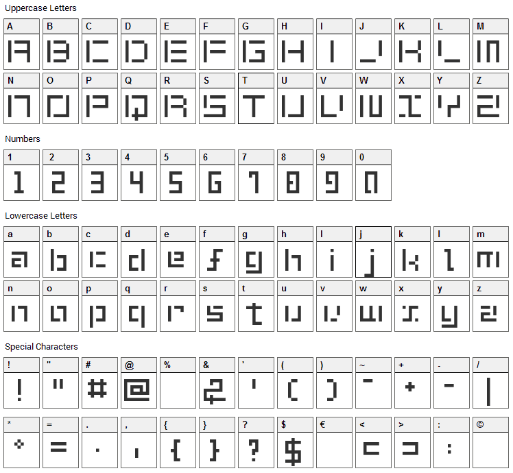 Shuin Sans Font Character Map