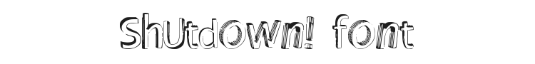 Shutdown! Font