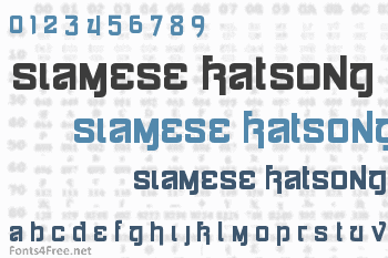 Siamese Katsong Font