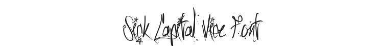 Sick Capital Vice Font Preview
