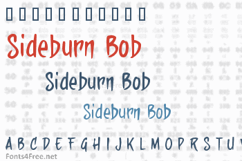 Sideburn Bob Font