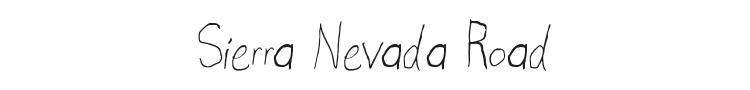 Sierra Nevada Road Font