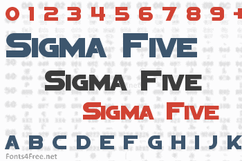 Sigma Five Font