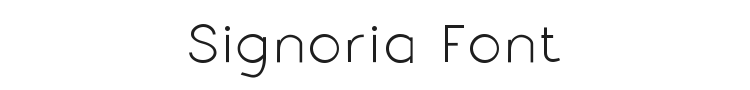 Signoria Font Preview