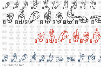 Signs Language Font