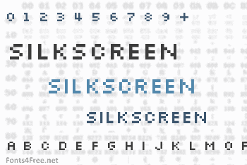 Silkscreen Font