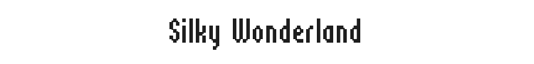 Silky Wonderland Font Preview