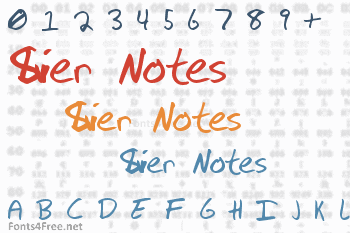 Silver Notes Font