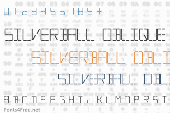 Silverball Oblique Font