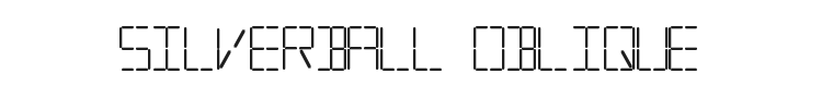 Silverball Oblique Font