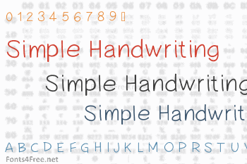 Simple Handwriting Font