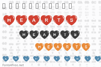 Simple Hearts Font