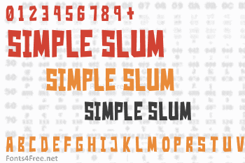 Simple Slum Font