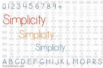 Simplicity Font