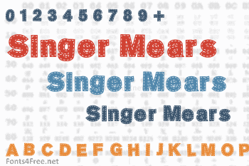 Singer Mears Font