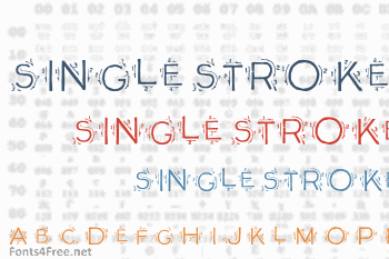 Single Stroke Font