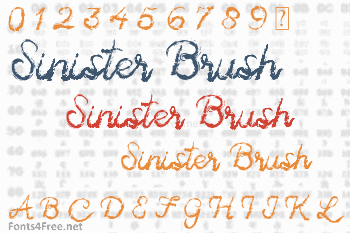 Sinister Brush Font