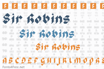 Sir Robins Minstrels Font