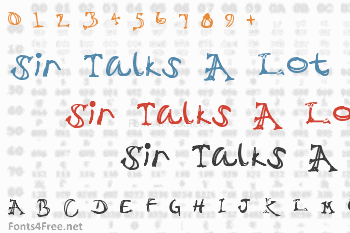 Sir Talks A Lot Font