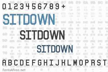 Sitdown Font