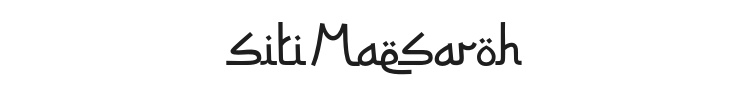 Siti Maesaroh Font