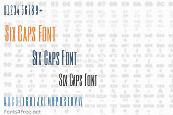 Six Caps Font