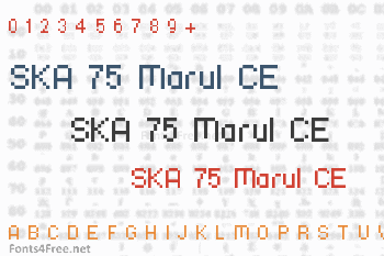SKA 75 Marul CE Font