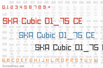 SKA Cubic 01_75 CE Font