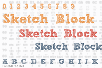 Sketch Block Font