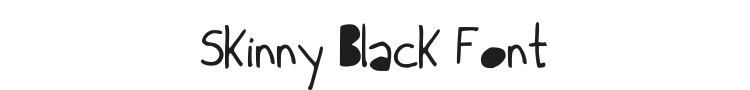 Skinny Black Font Preview