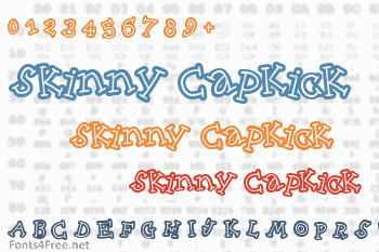 Skinny CapKick Font
