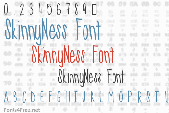 SkinnyNess Font