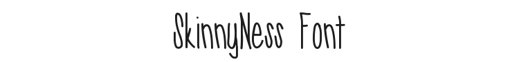 SkinnyNess Font Preview