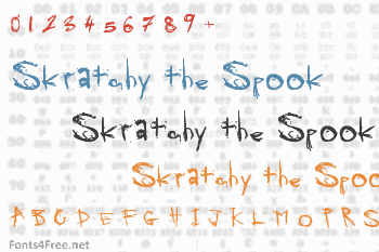 Skratchy the Spook Font