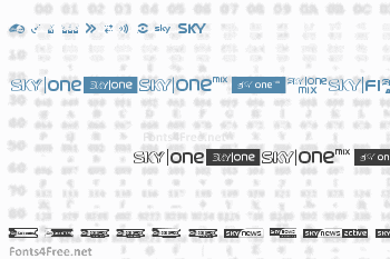 SKY logos Font
