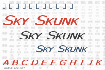 Sky Skunk Font