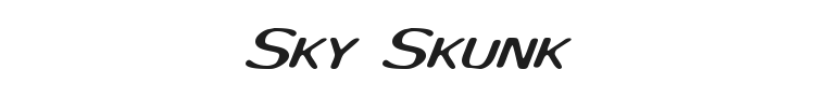 Sky Skunk Font Preview