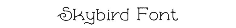 Skybird Font Preview