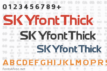 SKYfontThick Font