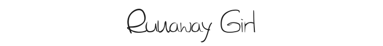 SL Runaway Girl Font Preview