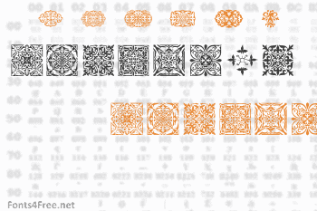 SL Square Ornaments Font