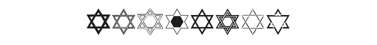 SL Star of David Font Preview