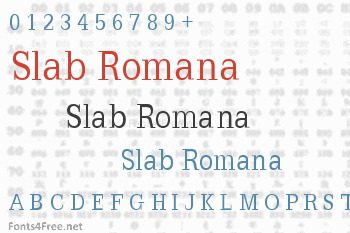 Slab Romana Font