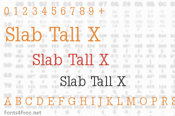 Slab Tall X Font