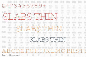 Slabs Thin Font